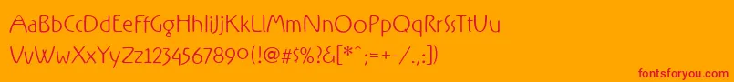 RxFZ   Font – Red Fonts on Orange Background