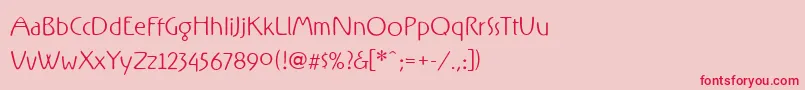 RxFZ   Font – Red Fonts on Pink Background