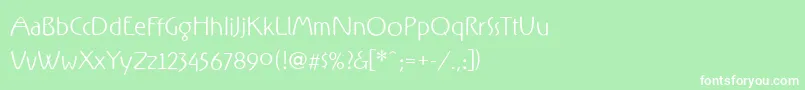 RxFZ   Font – White Fonts on Green Background