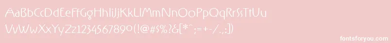 RxFZ   Font – White Fonts on Pink Background