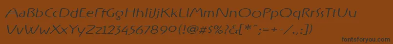 RxOF   Font – Black Fonts on Brown Background