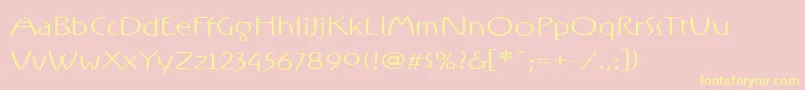 RxOZ   Font – Yellow Fonts on Pink Background
