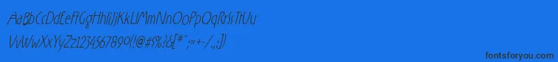 RxZF   Font – Black Fonts on Blue Background