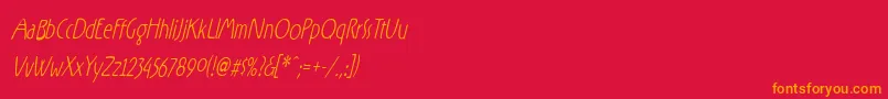 RxZF   Font – Orange Fonts on Red Background