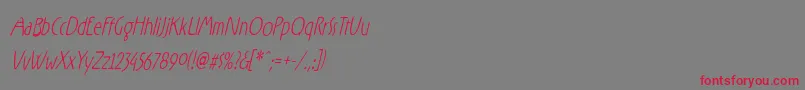 RxZF   Font – Red Fonts on Gray Background