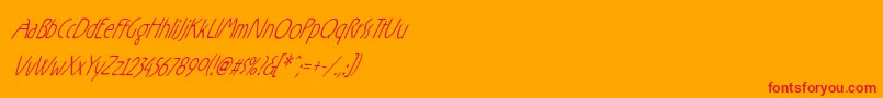 RxZO   Font – Red Fonts on Orange Background