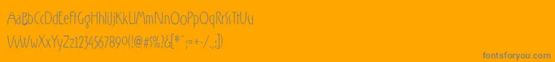 RxZZ   Font – Gray Fonts on Orange Background