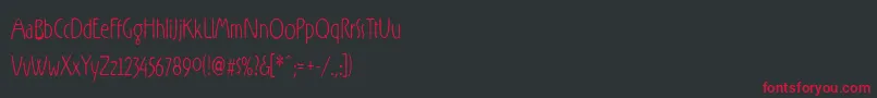 RxZZ   Font – Red Fonts on Black Background