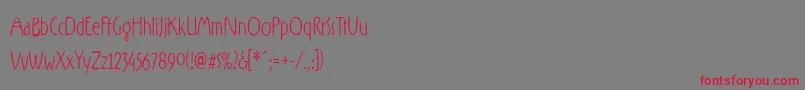 RxZZ   Font – Red Fonts on Gray Background
