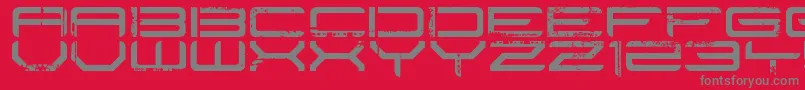 Rysky Lines Font – Gray Fonts on Red Background