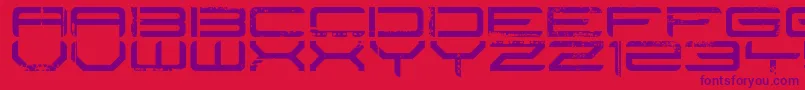 Шрифт Rysky Lines – фиолетовые шрифты на красном фоне