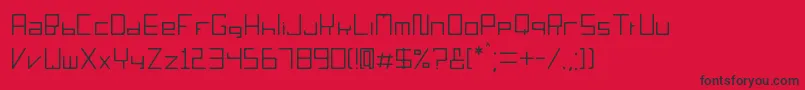 fuente S orieno – Fuentes Negras Sobre Fondo Rojo