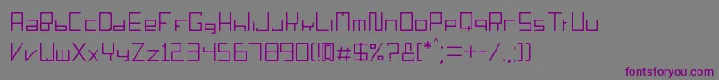 S orieno Font – Purple Fonts on Gray Background