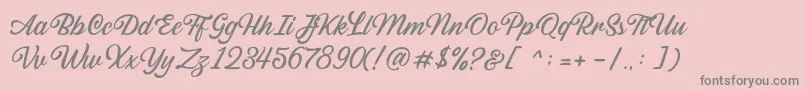 Más sobre la fuente Sabatons Script DEMO fuente Sabatons Script DEMO – Fuentes Grises Sobre Fondo Rosa