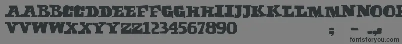 Sabbath Paranoid Font – Black Fonts on Gray Background