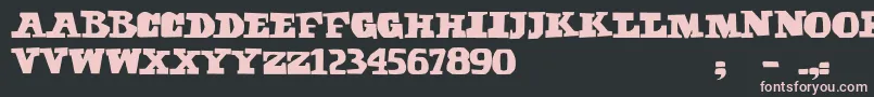 Sabbath Paranoid Font – Pink Fonts on Black Background