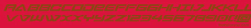 Police sabreshark – polices brunes sur fond rouge