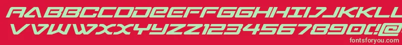 sabreshark Font – Green Fonts on Red Background
