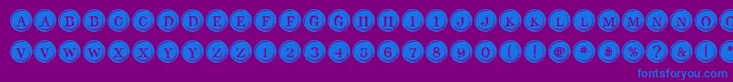More about TypeKeysFilled Font TypeKeysFilled Font – Blue Fonts on Purple Background