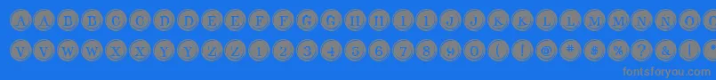 TypeKeysFilled Font – Gray Fonts on Blue Background
