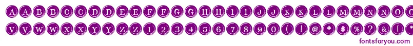 TypeKeysFilled-fontti – violetit fontit valkoisella taustalla