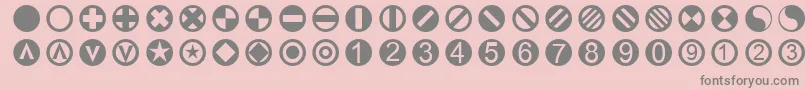 Linotypetapestrycircle Font – Gray Fonts on Pink Background