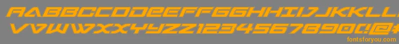 Шрифт sabresharkacad – оранжевые шрифты на сером фоне