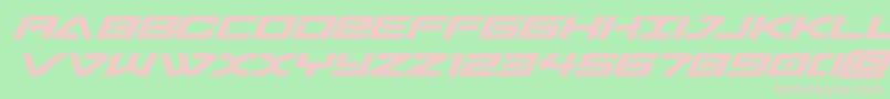 sabresharkbold Font – Pink Fonts on Green Background