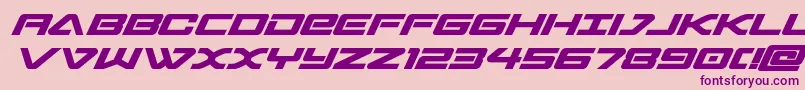 sabresharkbold-Schriftart – Violette Schriften auf rosa Hintergrund