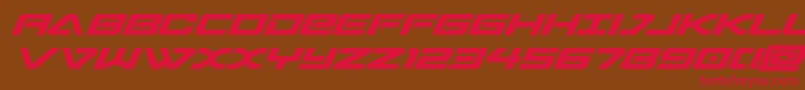 sabresharkbold Font – Red Fonts on Brown Background