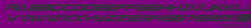 sabresharkboldital Font – Black Fonts on Purple Background