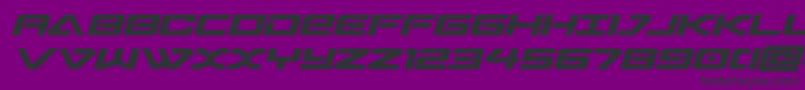 sabresharkboldsemistraight Font – Black Fonts on Purple Background