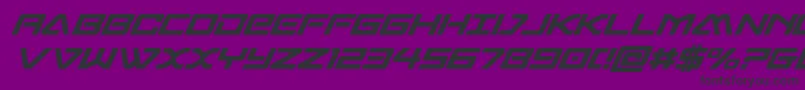 フォントsabresharkcond – 紫の背景に黒い文字