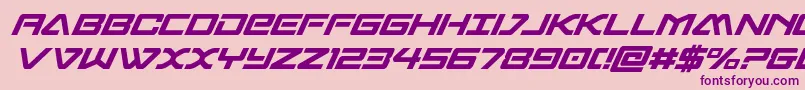 sabresharkcond Font – Purple Fonts on Pink Background