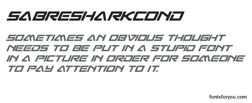 Review of the Sabresharkcond Font