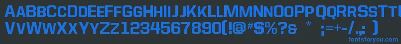 Allstar4 Font – Blue Fonts on Black Background