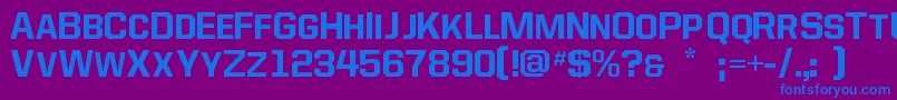 Allstar4-Schriftart – Blaue Schriften auf violettem Hintergrund