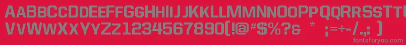 Allstar4 Font – Gray Fonts on Red Background