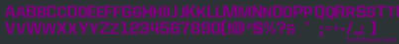 Czcionka Allstar4 – fioletowe czcionki na czarnym tle