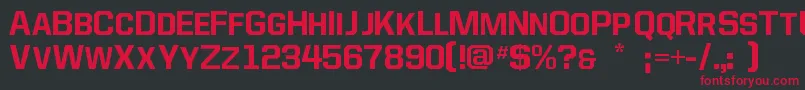 Allstar4 Font – Red Fonts on Black Background