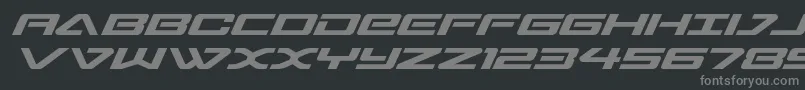 sabresharkexpand Font – Gray Fonts on Black Background