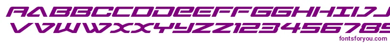 sabresharkexpand Font – Purple Fonts on White Background