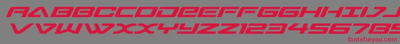 sabresharkexpand Font – Red Fonts on Gray Background