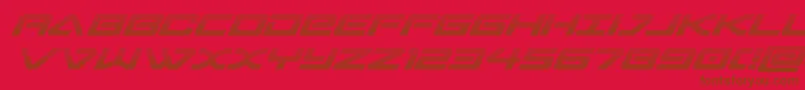 sabresharkgrad Font – Brown Fonts on Red Background