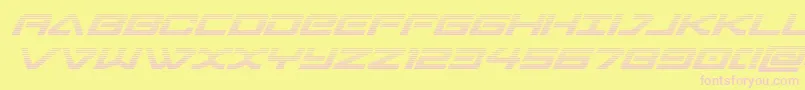 sabresharkgrad Font – Pink Fonts on Yellow Background