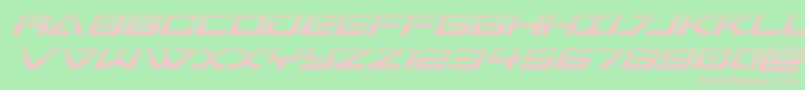 sabresharkhalf Font – Pink Fonts on Green Background