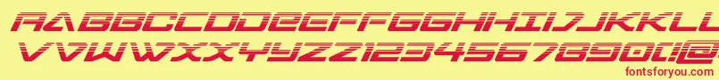 Шрифт sabresharkhalf – красные шрифты на жёлтом фоне