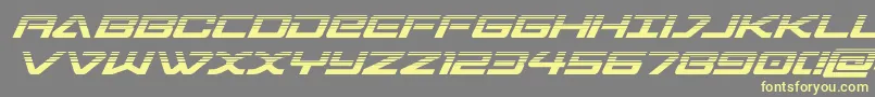 Czcionka sabresharkhalf – żółte czcionki na szarym tle