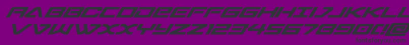 sabresharkital Font – Black Fonts on Purple Background