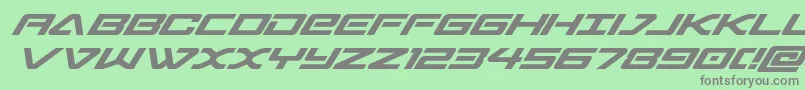 sabresharkital-Schriftart – Graue Schriften auf grünem Hintergrund